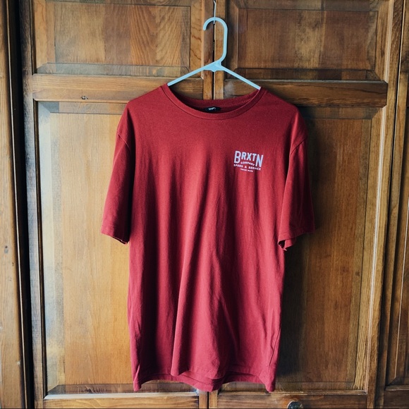 Brixton Other - Brixton Burgundy Tee- Large Premium Fit